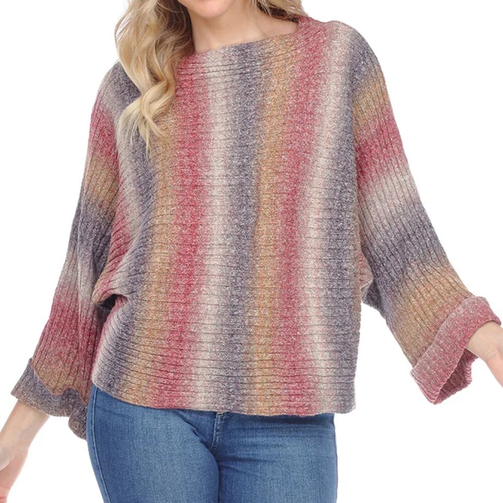 Palila San Francisco Ombre Dolman Sleeve Sweater Women's Medium M